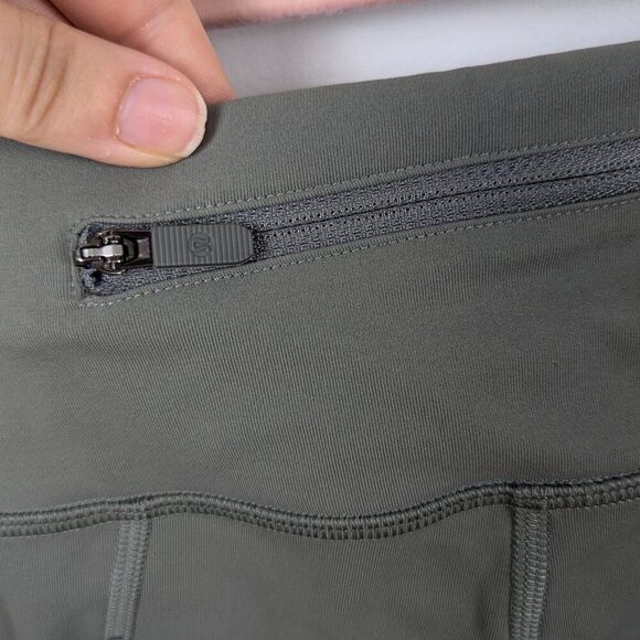 Lululemon | Green Pace Rival Crop Leggings 22" Size 4 - Picture 7 of 9